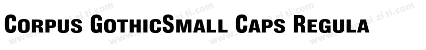 Corpus GothicSmall Caps RegularVer字体转换